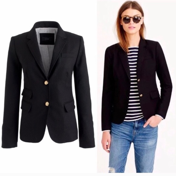J. Crew Jackets & Blazers - J. Crew Schoolboy Black Wool Blazer